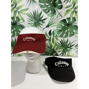 Callaway Golf Lot Of 2 Sun Visor Hat FT-3 Adjustable Unisex Cap Hat New Era